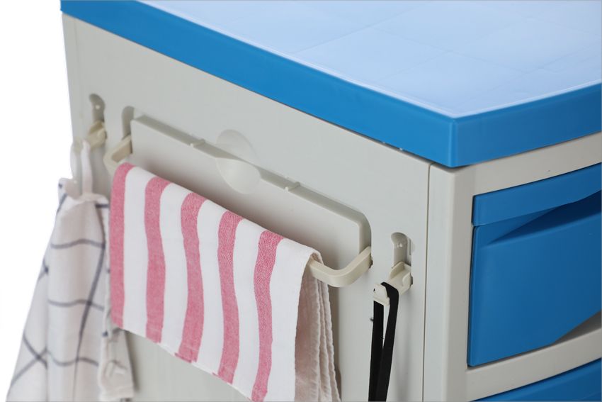 Nočný stolík MEDIK plast, modrý - MIERNE ŠKRABANCE