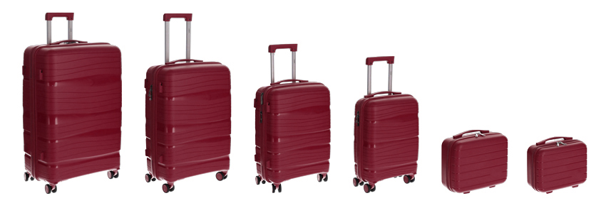 Cestovný kufor, bordový
