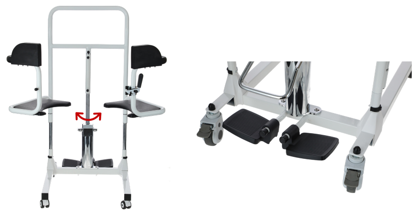 Hydraulická stolička na presun UNIZDRAV