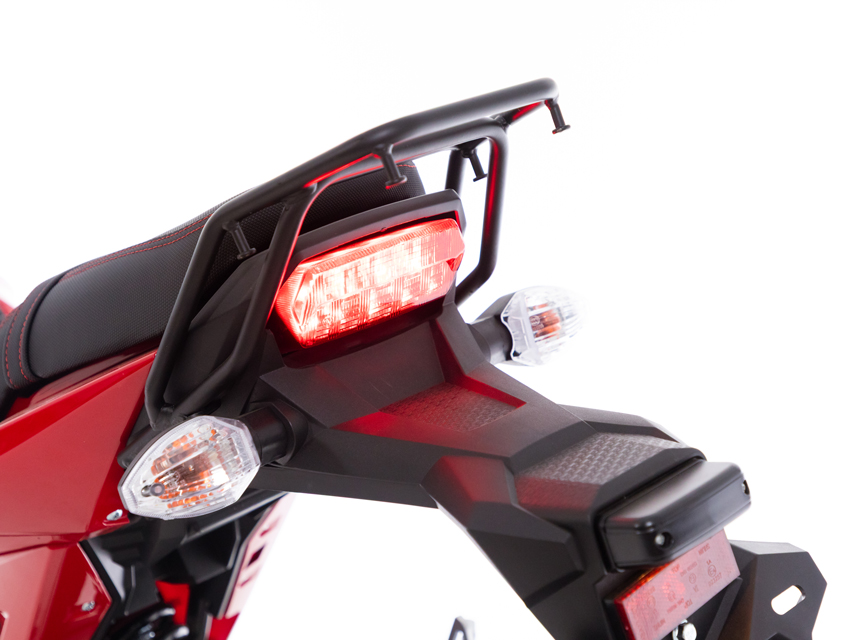 Elektrická motorka e-Flex, červená - PRASKLINA NA PLASTE V PREDNEJ ČASTI