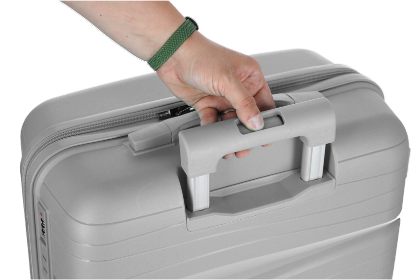 Cestovný kufor, sivý