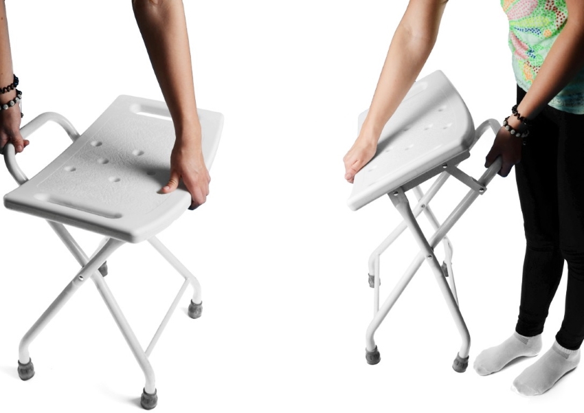 Skladacia stolička do sprchy UNIZDRAV