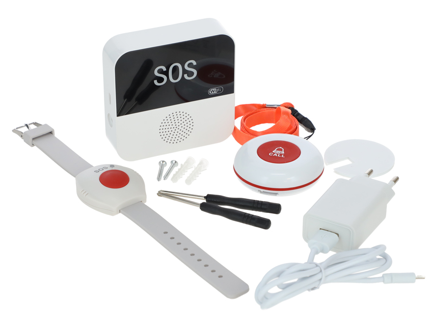 Set SOS tlačidla s alarmom a mobilnou aplikáciou