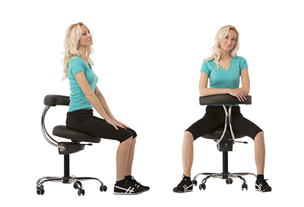 Ergonomická stolička do ambulancie, biela