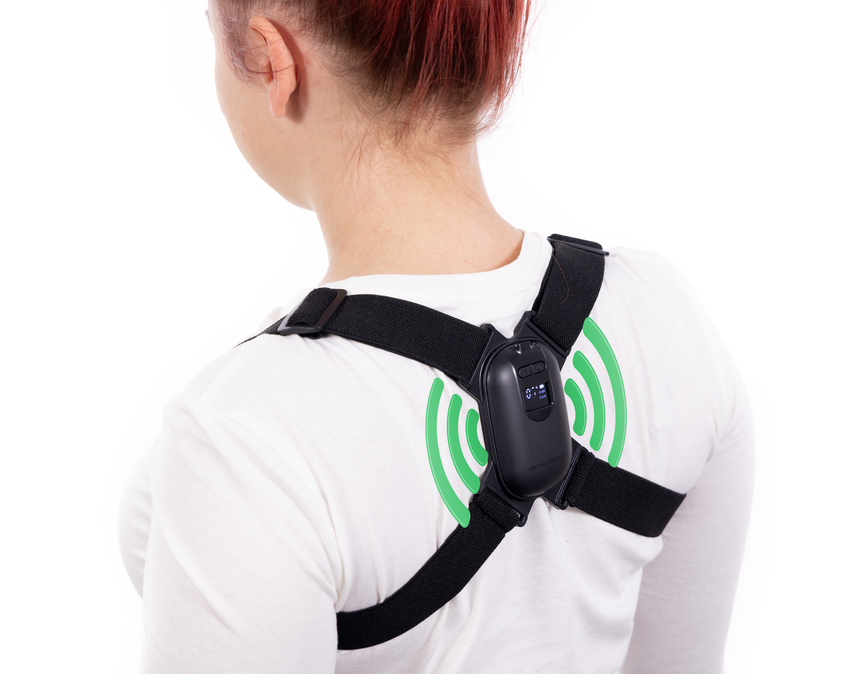 Inteligentný korektor pre správne držanie tela s popruhmi