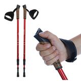 Trekingové palice, červené