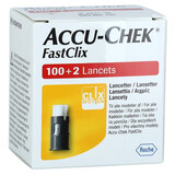 Lancety Accu-Chek Fastclix, 102 ks