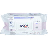 SENI CARE vlhčené utierky Sensitive, 68 ks