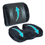 Ortopedický vankúš na sedenie + ortopedická opierka chrbta – kompletný set