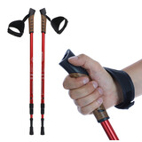 Trekingové palice, červené