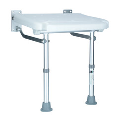 Nástenná sklopná sedačka s nožkami