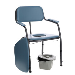 Toaletná stolička so širším sedom