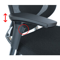 Ergonomická stolička Office, čierna