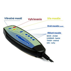 Masážne polohovacie kreslo s vyklápaním eko koža, tmavohnedé