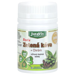 JutaVit Zelená káva Forte + chróm Jutavit, 60 tablet