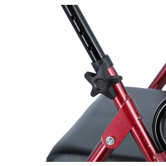 Odľahčené pojazdné chodítko UNIZDRAV, bordové