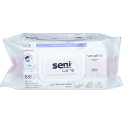 SENI CARE vlhčené utierky Sensitive, 68 ks