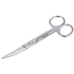 Nožnice zahnuté hrotnaté, 14cm