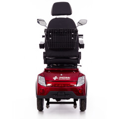 Elektrický trojkolesový skúter CHAMPION pre seniorov a imobilných – výkonný 1000 W motor, červený