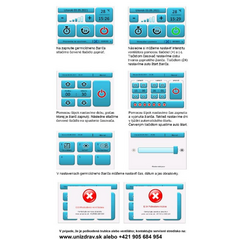 Germicídny žiarič UNIZDRAV s displejom uzavretý nástenný – čierne vyhotovenie