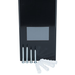 Germicídny žiarič UNIZDRAV s displejom uzavretý nástenný – čierne vyhotovenie