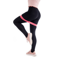 Odporové posilňovacie gumy ružové, sada 5 ks