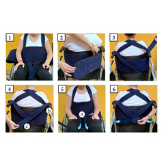 Popruhy do invalidného vozíka, typ 3