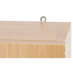 Nástenná biela drevená lekárnička – BEZ NÁPLNE