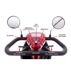 Elektrický skúter MOBILITY Plus - bohatý úložný priestor