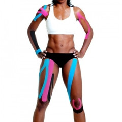 Kinezio tejp Ares 5 cm x 5 m, červený