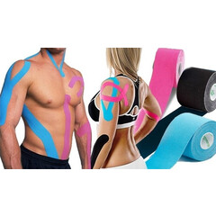 Kinezio tejp Ares 5 cm x 5 m, čierny