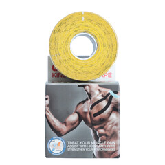 Kinezio tejp  Ares 5 cm x 5 m, žltý