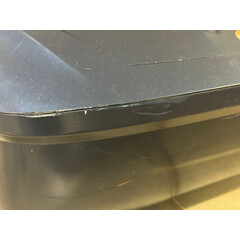 Masážne elektrické kreslo LUX 4D MASSAGER, modrozlaté - MIERNE ŠKRABANCE, VÝSTAVNÝ KUS