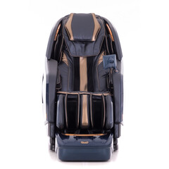 Masážne elektrické kreslo LUX 4D MASSAGER, modrozlaté - MIERNE ŠKRABANCE, VÝSTAVNÝ KUS