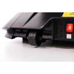 Masážne elektrické kreslo LUX 4D MASSAGER, modrozlaté - MIERNE ŠKRABANCE, VÝSTAVNÝ KUS