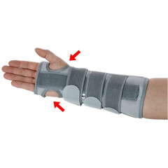 Ortéza zápästia s výstužou