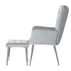 Relaxačné kreslo s podnožkou Silver Luxury