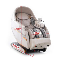 Masážne elektrické kreslo ProLux 4D MASSAGER s ionizátorom vzduchu, biele