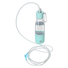 Fľaša na výrobu vodíkovej vody, tyrkysová