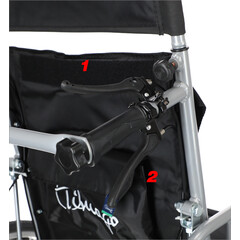 Polohovateľný invalidný vozík