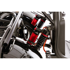 Elektrický Chopper UNIZDRAV PRO trojkolesový – výkonný 2000 W motor - HRDZA NA KONŠTRUKCII PRI BLATNÍKOCH, NAJAZDENÝCH 10 KM