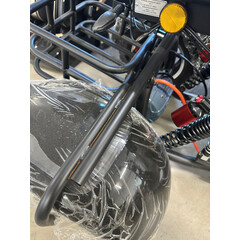 Elektrický Chopper UNIZDRAV PRO trojkolesový – výkonný 2000 W motor - HRDZA NA KONŠTRUKCII PRI BLATNÍKOCH, NAJAZDENÝCH 10 KM