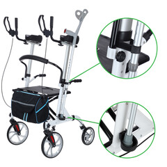 Pojazdné chodítko UNIZDRAV s predĺženými lakťovými opierkami