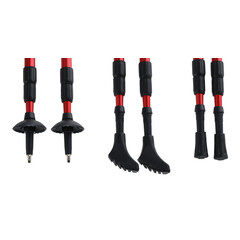 Trekingové palice, červené