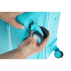 Cestovný kufor, tyrkysový