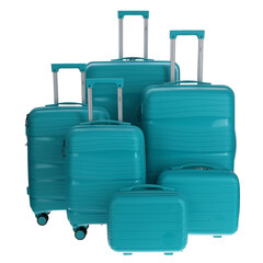 Cestovný kufor, tyrkysový