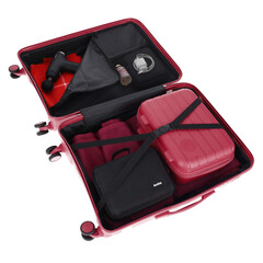 Cestovný kufor, bordový