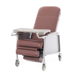 Seniorské kreslo, tehlovohnedé