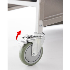 Seniorské kreslo, tehlovohnedé