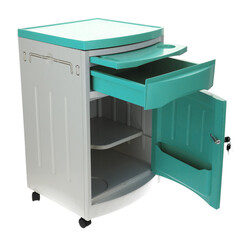 Nočný stolík MEDIK plast, mentolový